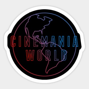 NEW Cinemania World Logo Sticker